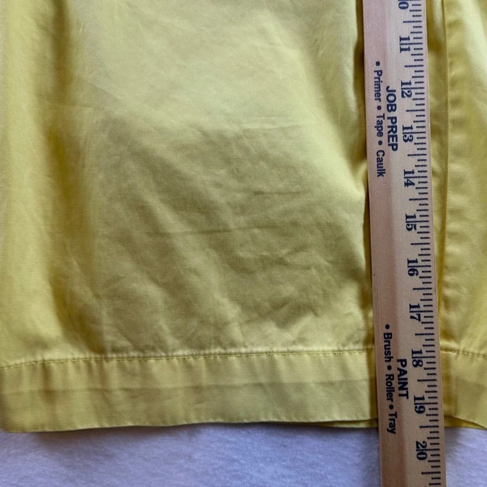 Polo Ralph Lauren Mens Yellow Cotton Chino Shorts Size 30 Preppy Classic Twill